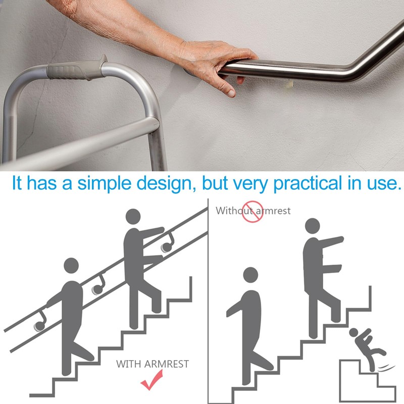 Healeved Suction Grab Bars for Bathtubs and Showers 7.7 Inch