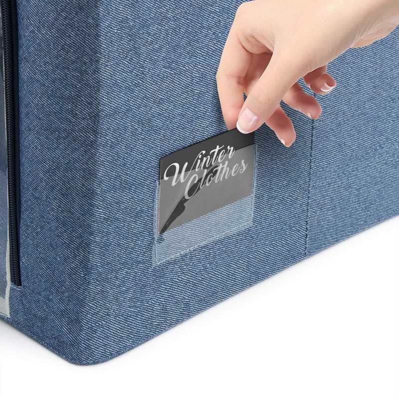 Sorbus Storage Bins with Divided Interior - Large Stackable &