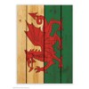Wales Flag Postcard