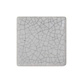 ETHNICITI Square White Crackle 40mm Ceramic Door Knobs Vintage Shabby Chic, Wardrobe Cabinet Cupboard Drawer Interior Furniture Pulls Handles Bedroom Dresser Lounge Kitchen