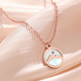 DONYUDE Christian Gifts Mustard Seed Necklace for Women Rose Gold Faith Necklace Christian/Religious Gifts for Best Friend Daughter Sister Mom Birthday Anniversary Jewelry
