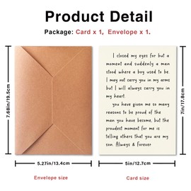 PTRUKD, Birthday Card for Son Adult, Happy Birthday Card for Son, Birthday Gift Card from Mom | Dad, Gifts for Boy, Birthday Gifts for Boy, Decorations for Him