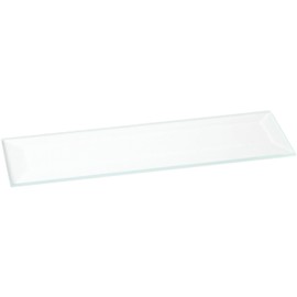 Plymor 1" x 4" Rectangle, 3mm Thick Beveled Clear Glass