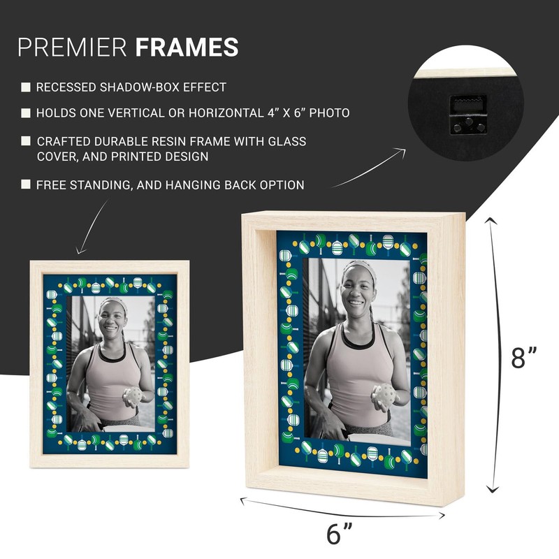 ChalkTalkSPORTS Pickleball Premier Frame | Pickleball Paddle & Ball Pattern