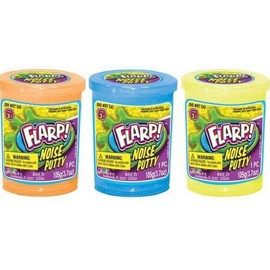 JaRu The #1 Flarp Noise Putty (3 Pack) – Fart Putty Slime (Assorted Colors) - It Makes Fart Noises - Super Soft Slime - Pack of 3 Rainbow Style (Click for More Variations)