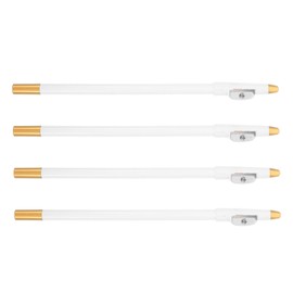 SAFIGLE 4pcs White Beard Pencil Set with Built Sharpener for Hairline Shaping Eyeliner and Beard Guide for Men Safe for All Skin Types Vibrant and Easy to Apply Colors