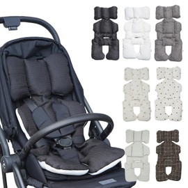 Colulu Baby Stroller Seat, Stroller Cushion, Baby Stroller Mat, Ribbon Shaped Pillow, Newborn, Baby, 3D Construction, 100% Cotton, Mesh Material, All Seasons, Foldable, Children's Head, Head