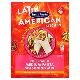 Santa Maria Latin American Kitchen Rio Grande Medium Fajita Seasoning Mix, 28 g