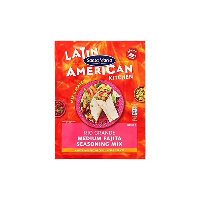 Santa Maria Latin American Kitchen Rio Grande Medium Fajita Seasoning