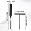 Crepes distributor and spatula, 2 pieces stainless steel crepe dough