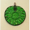 Green Flower Handmade Up-Cycled Recycled Bottle Bottom Sun Catcher Christmas