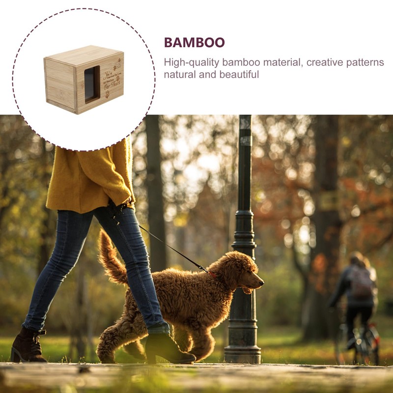 Wooden Pet Funerary Casket - 1 Set Wooden Pet Cremation