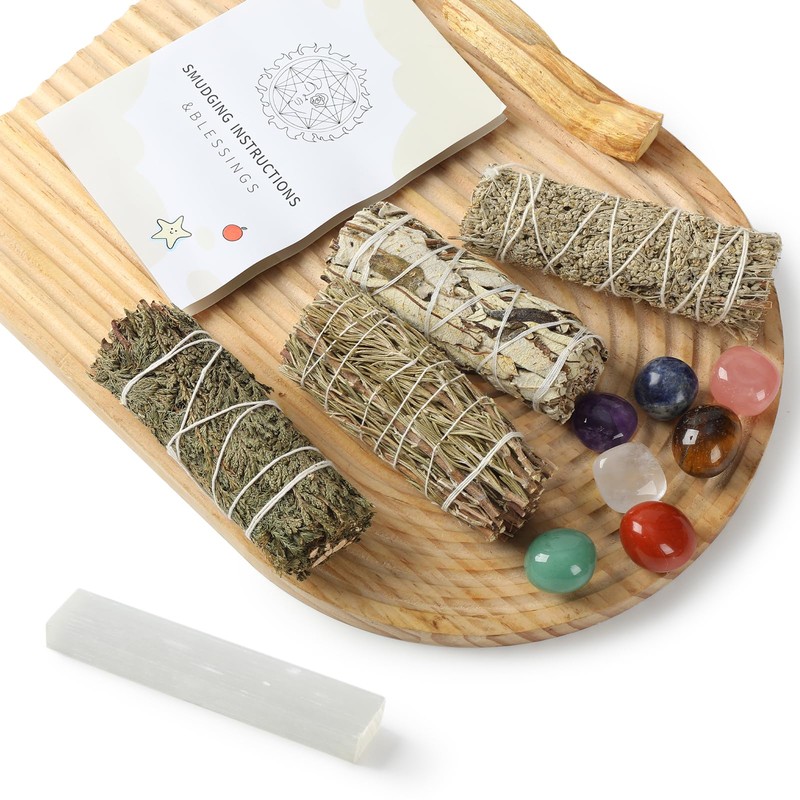 Sage Smudge Kit for Home Cleansing - Stress Relief Sage