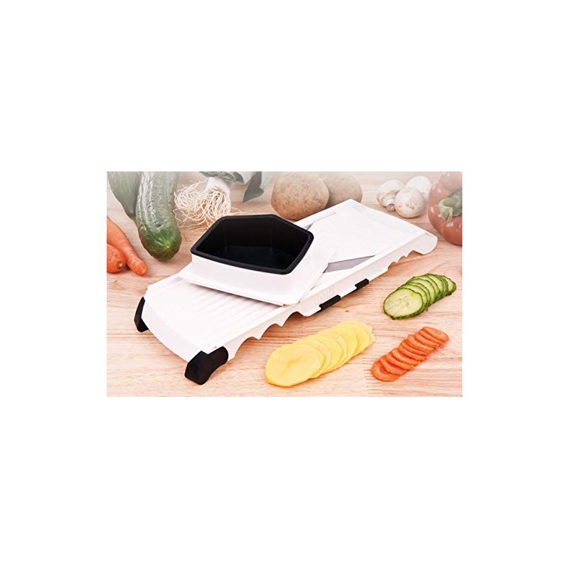 Fackelmann V-Slicer Set "Arcadalina" Adjustable, Black/White, 2-Piece