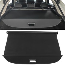 IKON MOTORSPORTS, Rear Cargo Cover Compatible with 2022-2025 Lexus NX250 NX350 NX350h NX450h+, Retractable Rear Trunk Security Cargo Cover Luggage Shade Black Canvas
