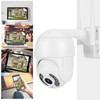 2in Waterproof PTZ Mini Dome Camera 1080P WiFi 8 Lights
