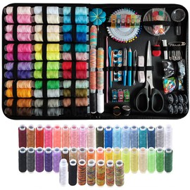 226Pcs Sewing Needle Thread Kit Portable Hand Sewing Supplies Kit Professional Basic Sewing Repair Kit Large Adult Sewing Set with 43 XL Spools Needles Scissors for Home Travel PoUYWH(226 Pieces)