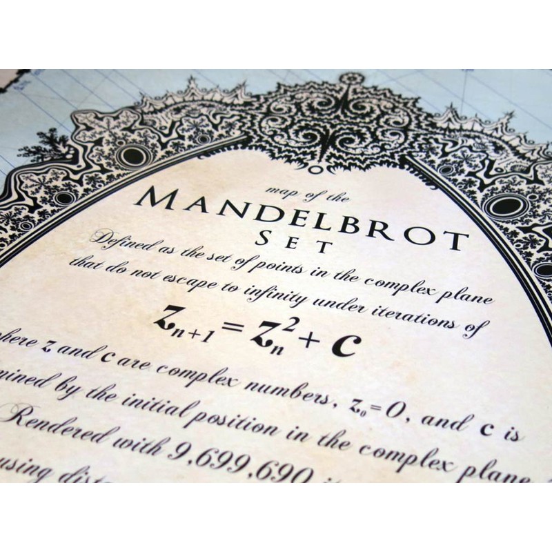 Bill Tavis Mandelmap Fractal Poster 54x36 inches