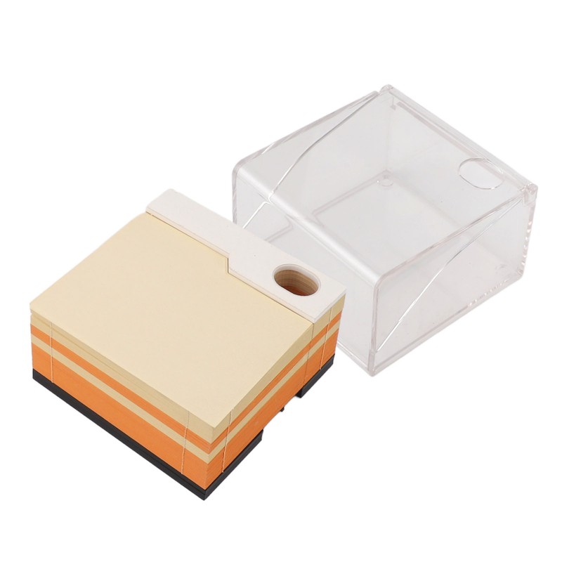 3D Pyramid Notepad LED Light 3D Paper Art Notepad Tear