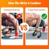FOCUHUNTER Iron Core Athletics Push Up Bars, Strong Steel Push