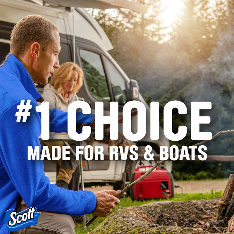 Scott Rapid-Dissolving Toilet Paper, Bath Tissue for RV & Boats