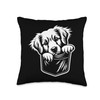 Cute Golden Retriever Peeking Dog Graphic Design Throw Pillow