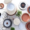 Fine China Storage Containers Hard Shell, 4 Piece Dish Storage