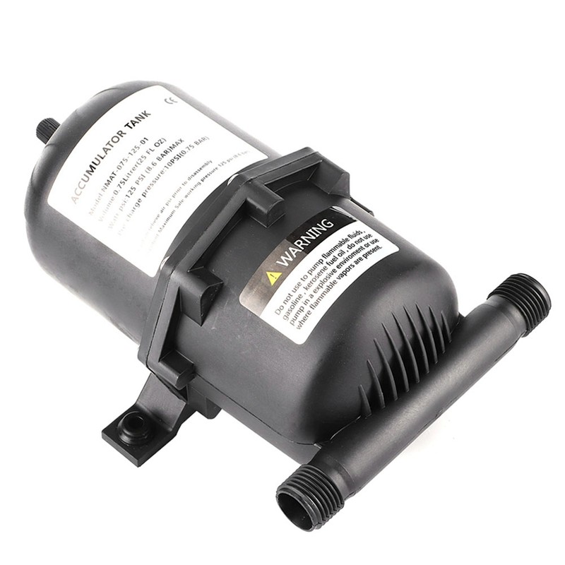 Accumulator Pressure Tank Water Pump Flow Control 0.75 L 125PSI