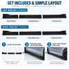 6PCS Universal Side Skirt Extension Kit – 205 cm Trim-to-Fit