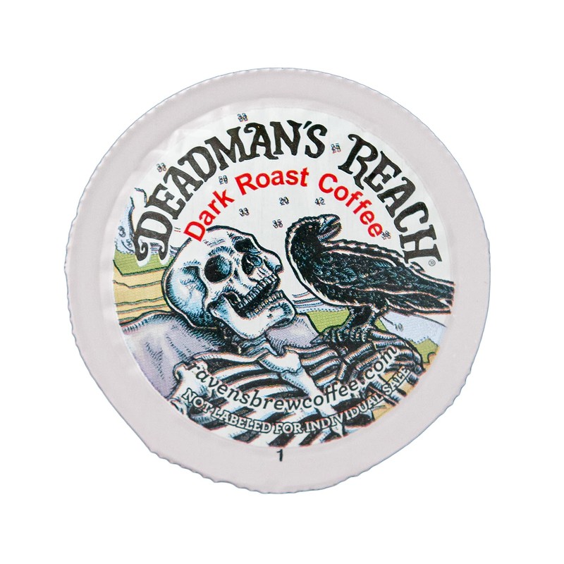 Raven’s Brew Coffee High Caffeine Dark Roast K-Cup Compatible Single