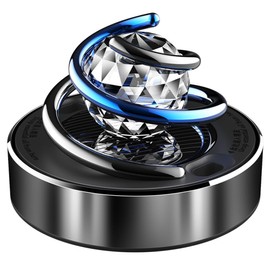 GoolRC Car Air Fresheners - Solar Rotating Car Aromatherapy Diffuser with Crystal Ball Interior Decoration