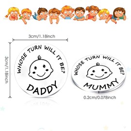 New Parent Decision Coin,Gifts for Mum Dad,Newborn Baby Gifts,Flip Coin Decision,Mother's Day,Birthday,Anniversary,Mother's Day Gifts