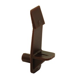 Prime-Line MP9117-100 Self-Locking Shelf Support Peg with 3/4 In. Shelf, 1/4 In., Brown (100 Pack)