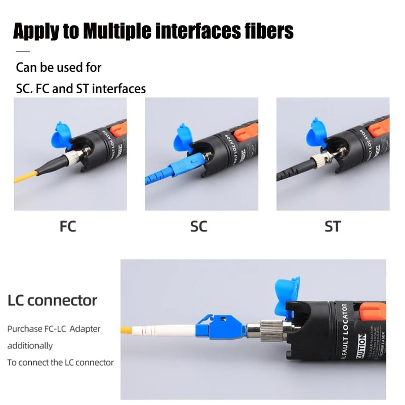 Visual Fault Finder 15 mW 15 km FTTH Fibre Optic