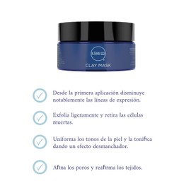 Käre Co Pure Clay Mask- Mascarilla de Arcilla Limpiadora Profunda de Poros, Renovación Profunda de la Piel
