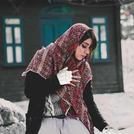 TOSKATOK� Ladies Womens Cable Knit Soft Winter Woolly Fingerless Gloves Mittens-CREAM