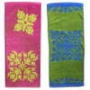 Kathymum Color Pattern Random Face Towel Set of 5 Hawaiian