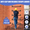 6-Rung Window Well Ladder, Heavy Duty Steel Basement Egress Ladder,