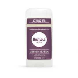 HUMBLE SIMPLE AND TRUE. HUMBLE BRANDS Original Formula Aluminum-free Deodorant. Long Lasting Odor Control with Baking Soda and Essential Oils, Lavender and Holy Basil, Pack of 1