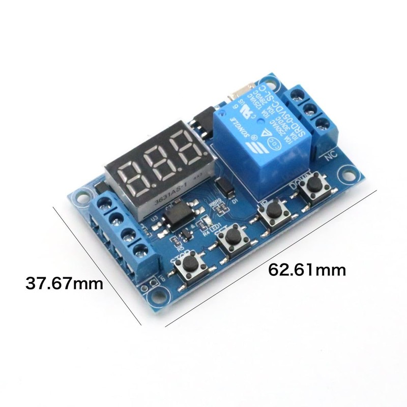 winova 2 Pack Automation Relay Timer Relay DC 6V-30V Digital