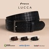FENIX Men's Belt Adjustable Leather Belt Lucca Size 85 cm