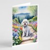 Caroline's Treasures Bichon Frise Spring Path Greeting Cards Pack of