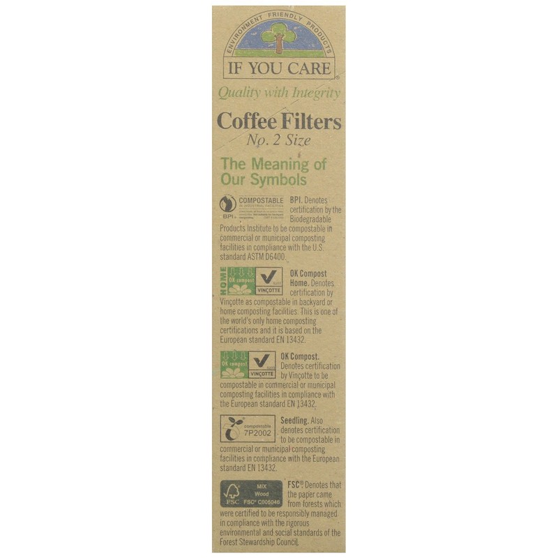 If You Care Coffee Filter #2 Cone Brown 100 Ct
