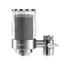 Supvox® Faucet Filtro de agua, Grifo de Filtro purificador de agua, dispositivo para el hogar de purificación, grifo de la cocina, con avanzado filtración de agua, Se adapta a los grifos estándar