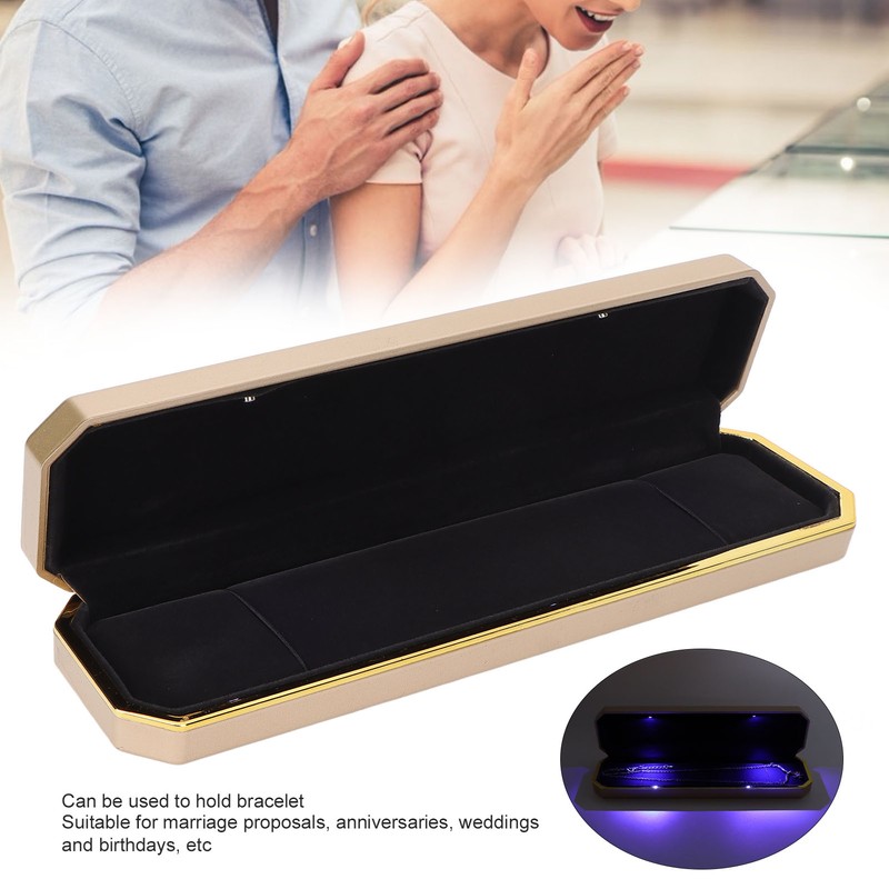 Bracelet Gift Box Flocking Inside Elegant Protective Jewelry Storage Display