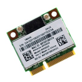 Deal4GO AR5B22 Half Mini PCie Card WiFi Combo Adapter Dual Band 5GHz 802.11n Wireless WLAN Card w/Bluetooth 4.0 for Qualcomm Atheros AR9462 IPC