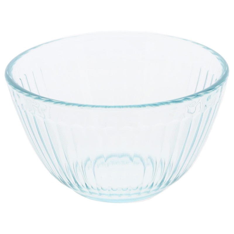 Pyrex 7401 3-Cup Sculpted Glass Mixing Bowls - 4 Pack