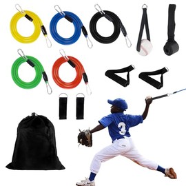 Baseball Resistance Bands Pitching, Baseball Resistance Trainer, Training Aid for Baseball Softball Pitchers to Build Arm Strength