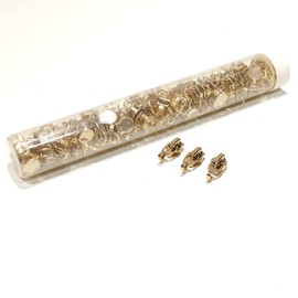 Injected Zipper Sliders 36 Pieces/Tube, Metal Sliders for Sewing and Repair Zippers, Zipper Puller, Rose Gold Sliders 5#, (5#, 999)