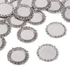 Craftdady Blank Bezel Pendant Trays Cabochon Setting Charms for Photo